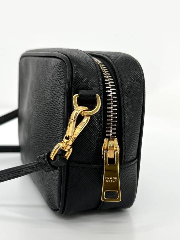 Saffiano camera bag cross black - PRADA - BALAAN 8