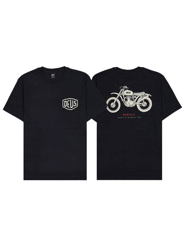 Men s Parrilla Short Sleeve T Shirt DMP241438A BLACK - DEUS EX MACHINA - BALAAN 1