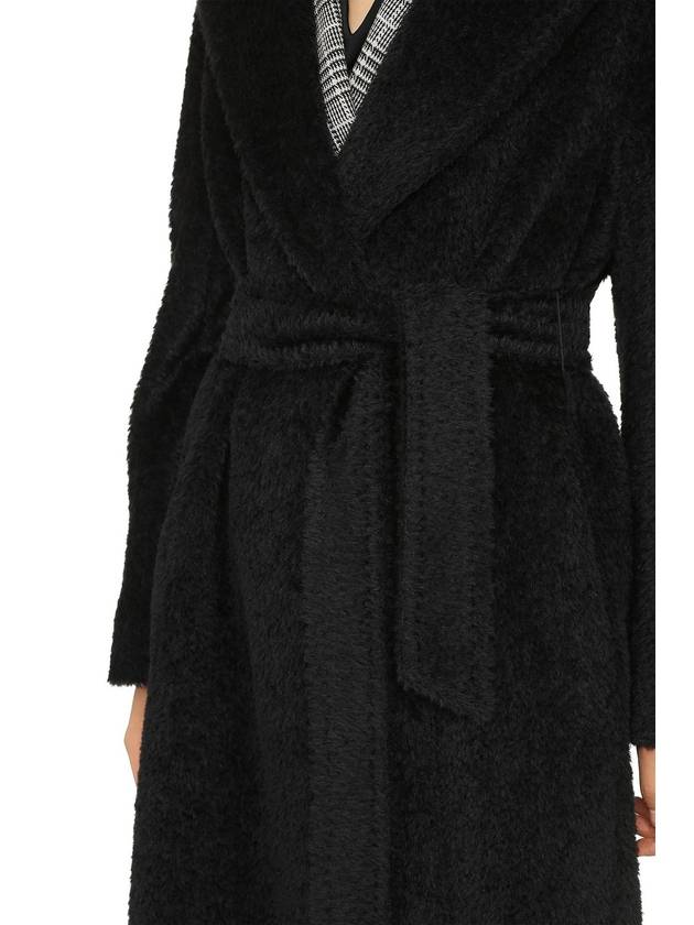 GENARCA Alpaca Wool Coat Black 60162513 - MAX MARA - BALAAN 9