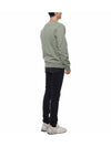 Brushed Cotton Fleece Garment Dyed Crewneck Sweatshirt Sage Green - STONE ISLAND - BALAAN 7