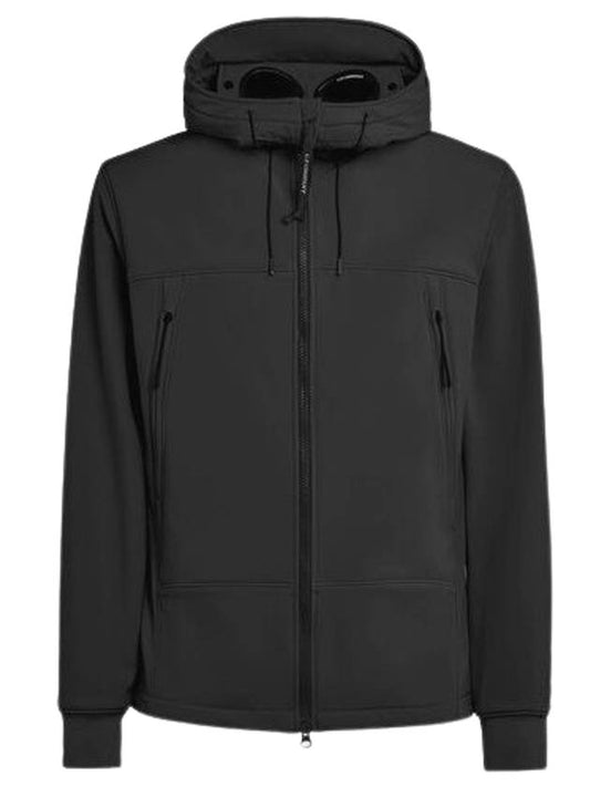 Men's Shell R Drawstring Goggle Hooded Jacket Black - CP COMPANY - BALAAN 2