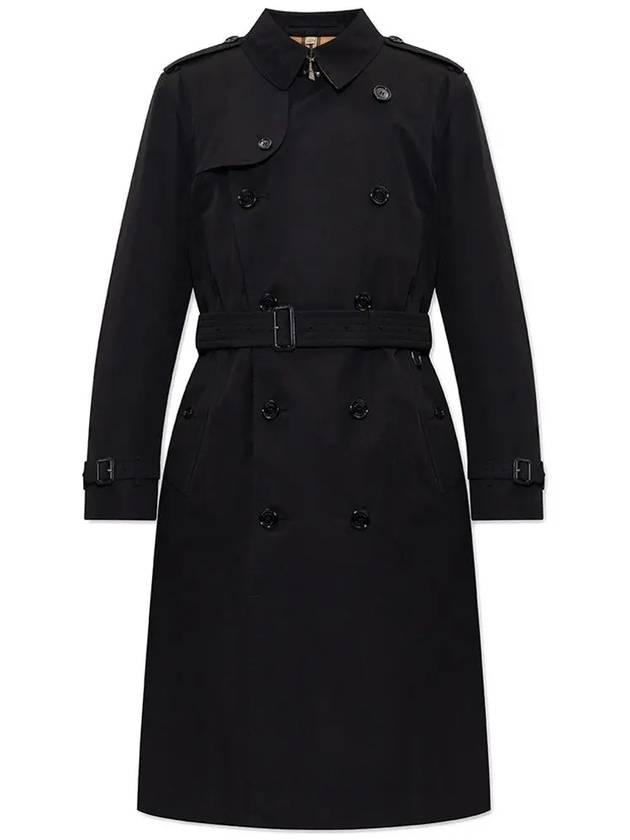 Kensington Heritage Long Trench Coat Black - BURBERRY - BALAAN 2