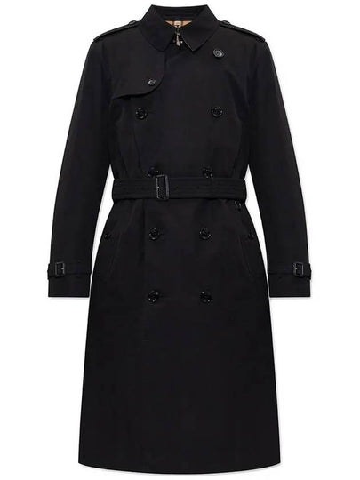 Kensington Heritage Long Trench Coat Black - BURBERRY - BALAAN 2