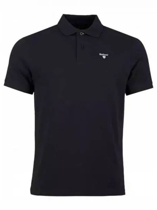 Men's Embroidered Logo Sports Polo Shirt Black - BARBOUR - BALAAN 2