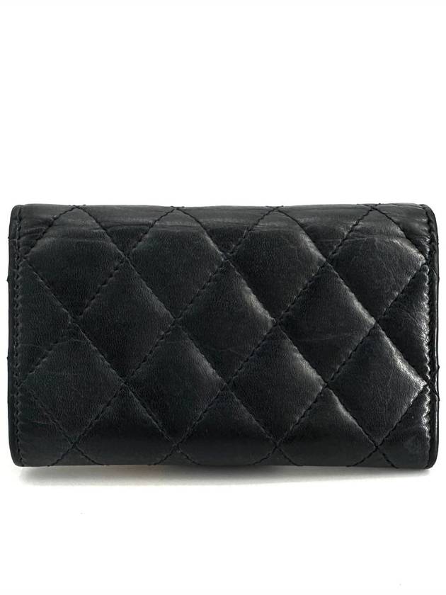 Vintage lambskin 2 55 gold flap card wallet - CHANEL - BALAAN 5