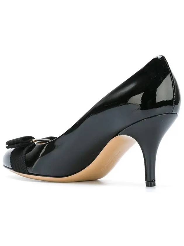 Carla Vara Bow Pumps Black - SALVATORE FERRAGAMO - BALAAN 4