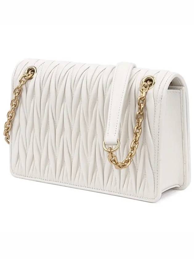 Matelasse Nappa Leather Mini Shoulder Bag White - MIU MIU - BALAAN 5