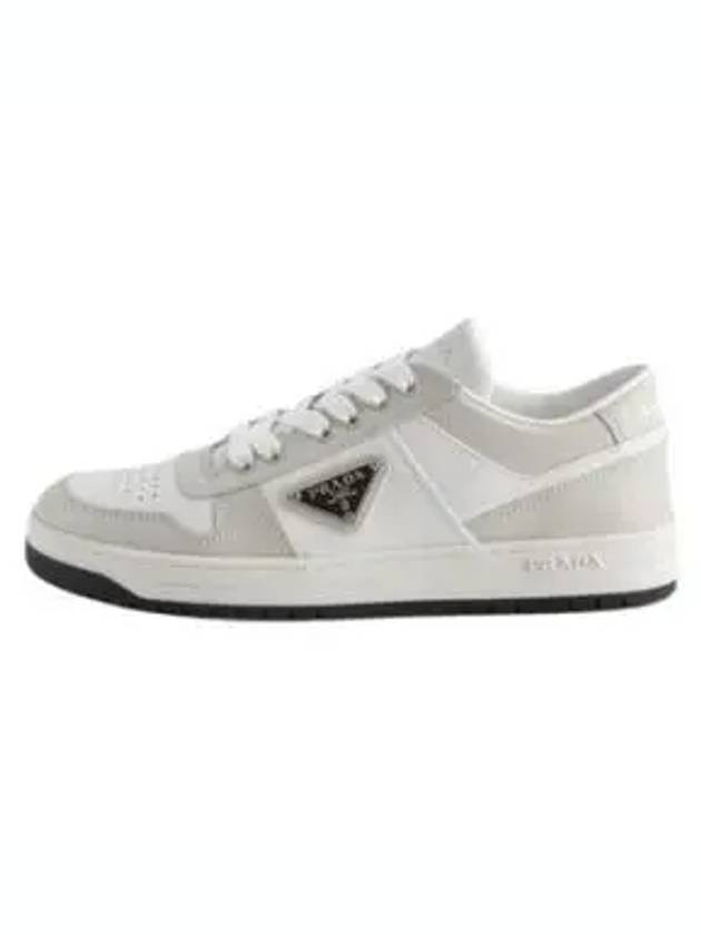 Downtown Leather Low Top Sneakers White - PRADA - BALAAN 2