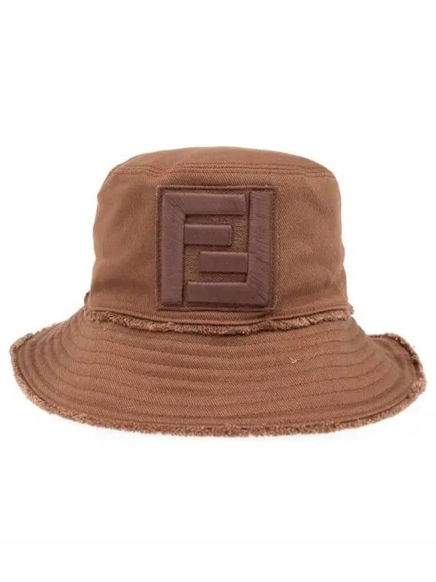 Logo Patch Bucket Hat Brown - FENDI - BALAAN 2