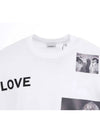 Men's Alphabet Print Long Sleeve T-Shirt White - BURBERRY - BALAAN 4