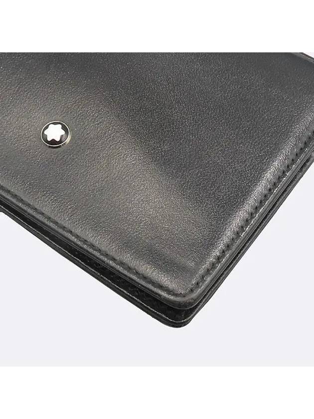 108945 Black Leather 4CC Money Clip Bicycle Wallet - MONTBLANC - BALAAN 3