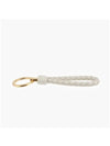 Intrecciato Leather Key Holder Beige - BOTTEGA VENETA - BALAAN 6