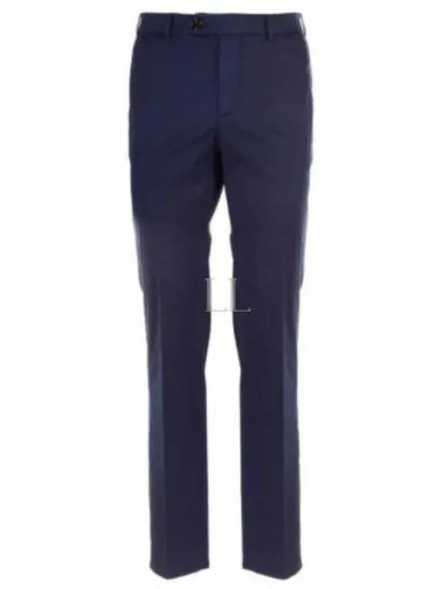 Tapered Chino Cotton Straight Pants Navy - BRUNELLO CUCINELLI - BALAAN 2