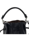 Di Mini Drawstring Leather Bucket Bag Black - TOD'S - BALAAN 9