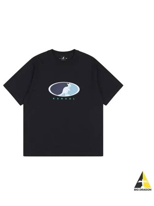 Oval Logo T Shirt 2762 Black - KANGOL - BALAAN 1