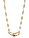 Tiffany Tiffany HardWearDouble Link Pendant Necklace Yarrow Gold 63364231 - TIFFANY & CO. - BALAAN 1