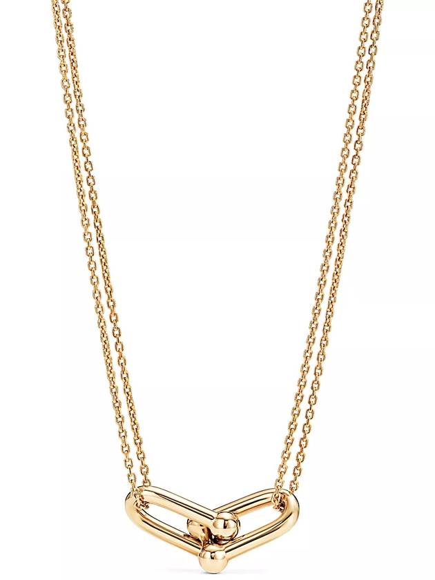 Tiffany Tiffany HardWearDouble Link Pendant Necklace Yarrow Gold 63364231 - TIFFANY & CO. - BALAAN 1