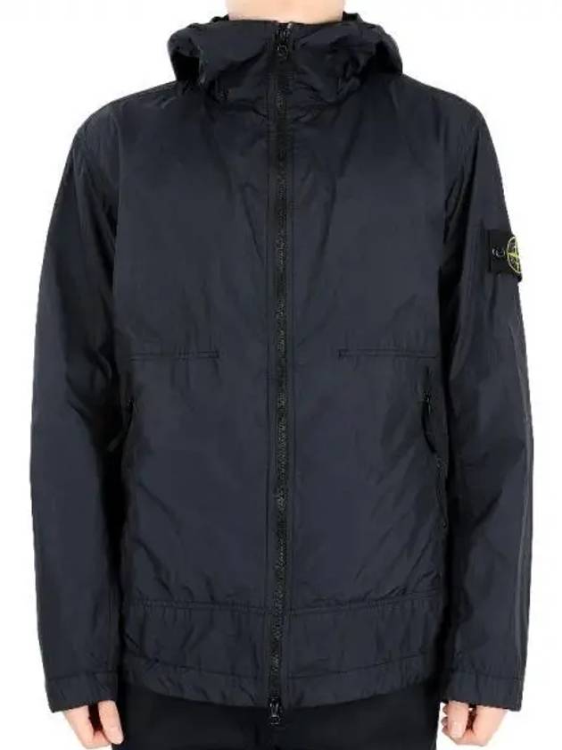 Crinkle Wappen Patch Hooded Jacket Navy - STONE ISLAND - BALAAN 2