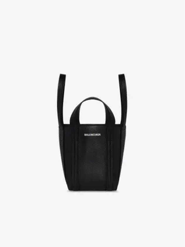 Everyday XS Grained Calfskin Shoulder Tote Bag Black - BALENCIAGA - BALAAN 3