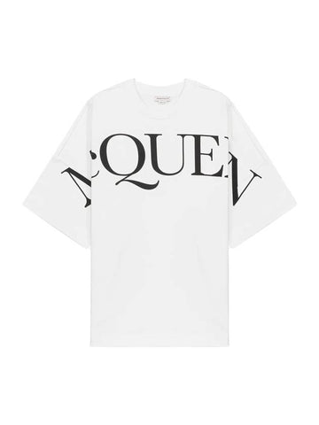 Overfit Short Sleeve T-Shirt White - ALEXANDER MCQUEEN - BALAAN 1