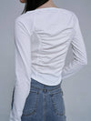 BACK SHIRRING U NECK TOP - JINJUSE - BALAAN 2