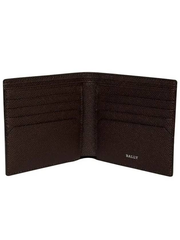 Men’s 3 Stripe Half Wallet Brown - BALLY - BALAAN 5