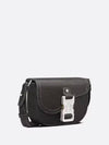 Saddle Strap Grain Calfskin Messenger Bag Black - DIOR - BALAAN 3