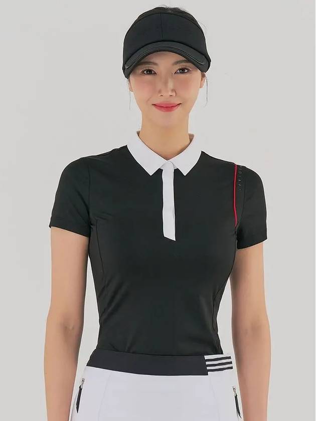 color combination collar short sleeve t-shirt TWTYM6152 199 - TAYLORMADE - BALAAN 10