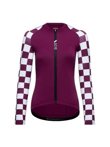 GOREWEAR Torrent Long Sleeve Jersey Women s Process Purple White Check - GOGORR - BALAAN 1