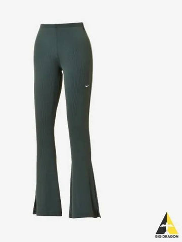 Women s Sportswear Chill Knit Tight Mini Rib Flare Leggings 338 - NIKE - BALAAN 1