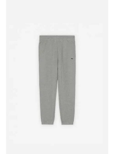 Maison Kitsune NAVY FOX PATCH POCKET JOG PANTS GRAY MELANGE - MAISON KITSUNE - BALAAN 1