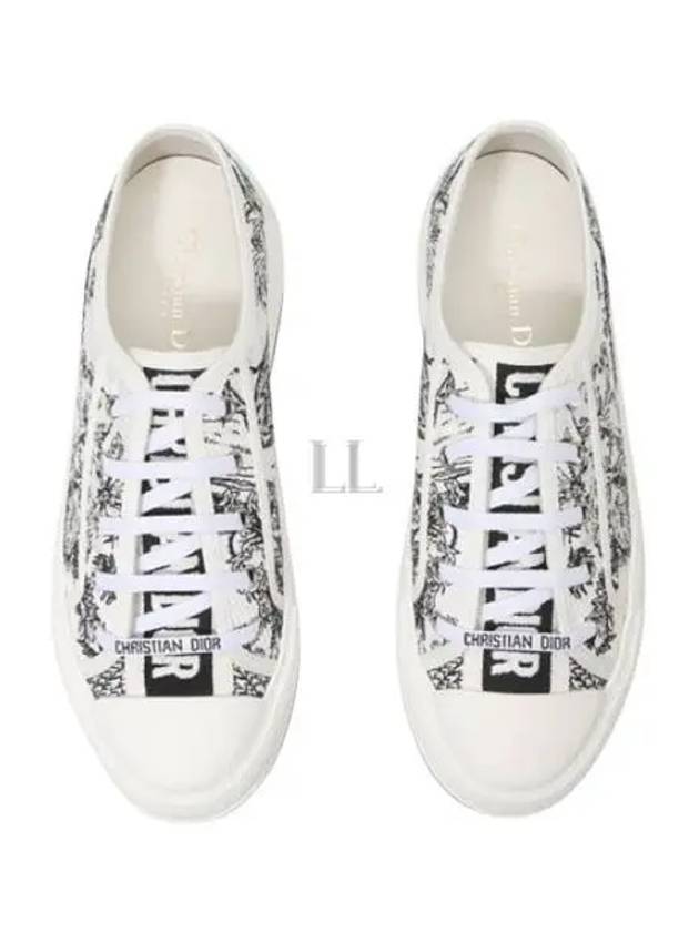 Walk'n'Dior Platform Embroidered Cotton Toile De Jouy Voyage Motif Low Top Sneakers - DIOR - BALAAN 2