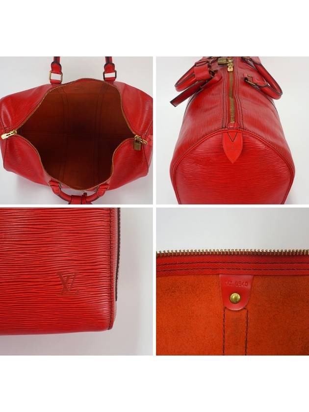 Epi Red 50 Boston Travel Bag - LOUIS VUITTON - BALAAN 9