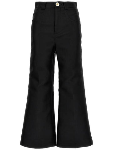 Giambattista Valli Cropped Silk Blend Pants - GIAMBATTISTA VALLI - BALAAN 1