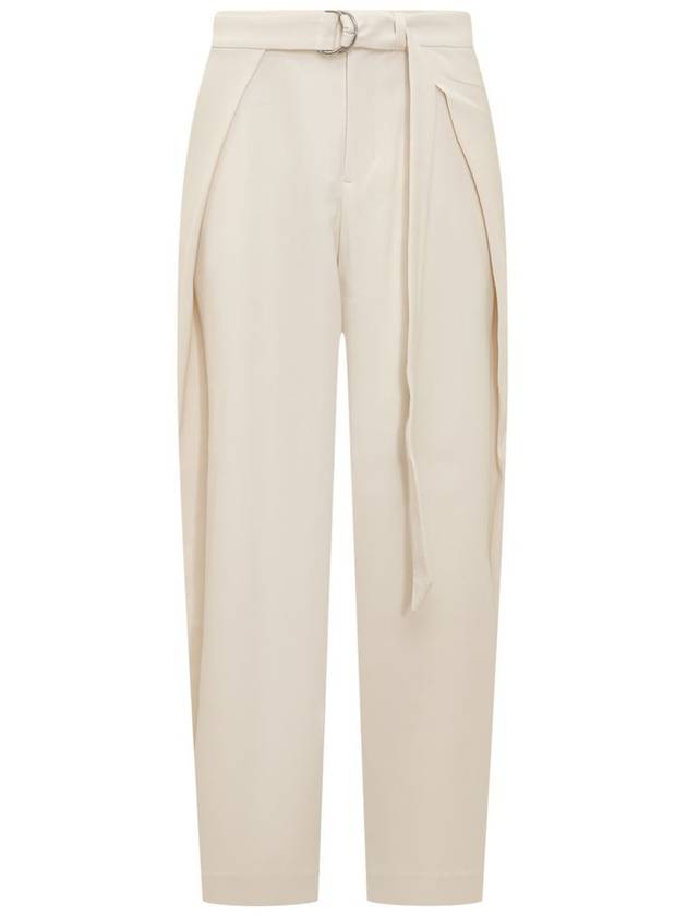 Belt Wide Pants Ivory - AMI - BALAAN 2