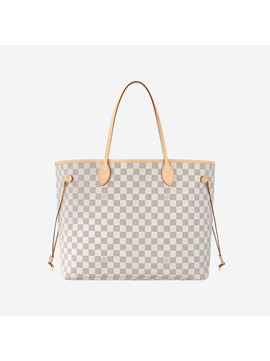 Neverfull GM Damier Azur Canvas Rose Ballerine - LOUIS VUITTON - BALAAN 1