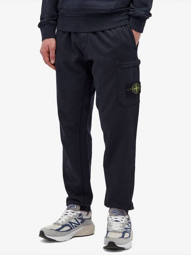 Compass Badge Capered Track Pants Navy - STONE ISLAND - BALAAN 3