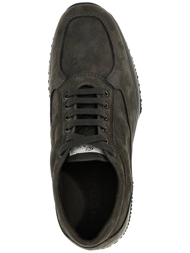 interactive suede low-top sneakers gray - HOGAN - BALAAN 5