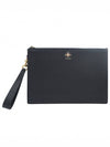 Women s Gucci 523684 Black Leather Gold Bee Animal Clutch gt Pouch Gangbuk used luxury goods - GUCCI - BALAAN 1