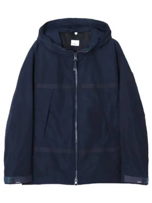 Logo applique light hooded jacket - BURBERRY - BALAAN 1