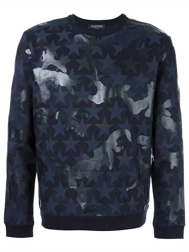 Camo Star Sweatshirt Navy - VALENTINO - BALAAN 2