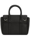 Bayswater Mini Heavy Grain Shoulder Bag Black - MULBERRY - BALAAN 5