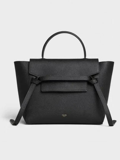 Micro Belt Tote Bag Black - CELINE - BALAAN 2