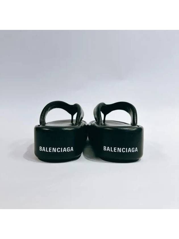 Women's Rise Thong Flip Flops Black - BALENCIAGA - BALAAN 6