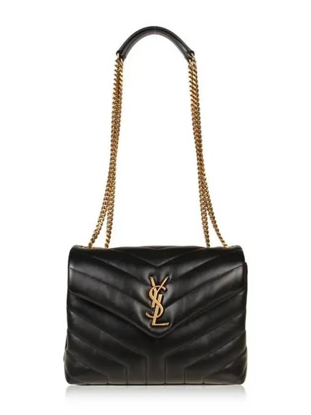 Bronze Monogram Loulou Matelasse Y Leather Small Shoulder Bag Black - SAINT LAURENT - BALAAN 2