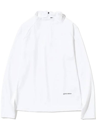 Nagrang basic zip-up women’s t-shirt WHITE - 20THHOLE - BALAAN 1