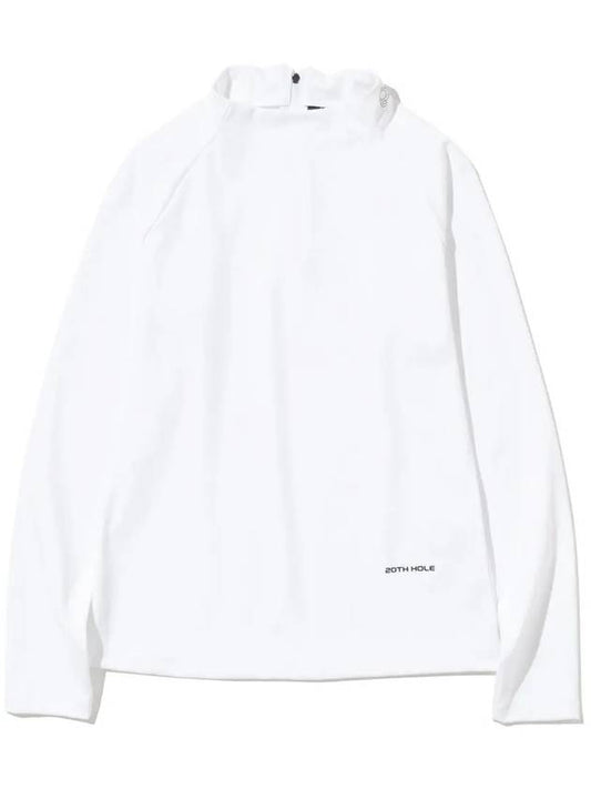 Nagrang basic zip-up women’s t-shirt WHITE - 20THHOLE - BALAAN 1