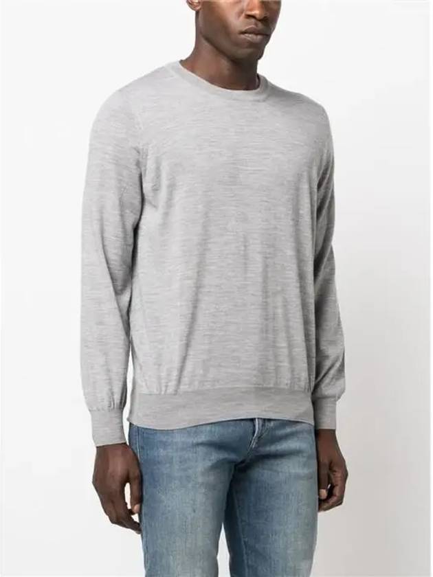 Wool Cashmere Knit Top Grey - BRUNELLO CUCINELLI - BALAAN 6