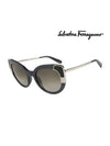 Eyewear Logo Cat Eye Sunglasses Crystal Grey - SALVATORE FERRAGAMO - BALAAN 1