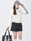 Fleece Twill Pocket Shorts Peach brushed pocket shortsDGREY - MONBIRDIE GOLF - BALAAN 1